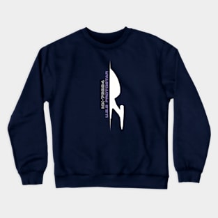 Minimalist Protostar (white ship silhouette) Crewneck Sweatshirt